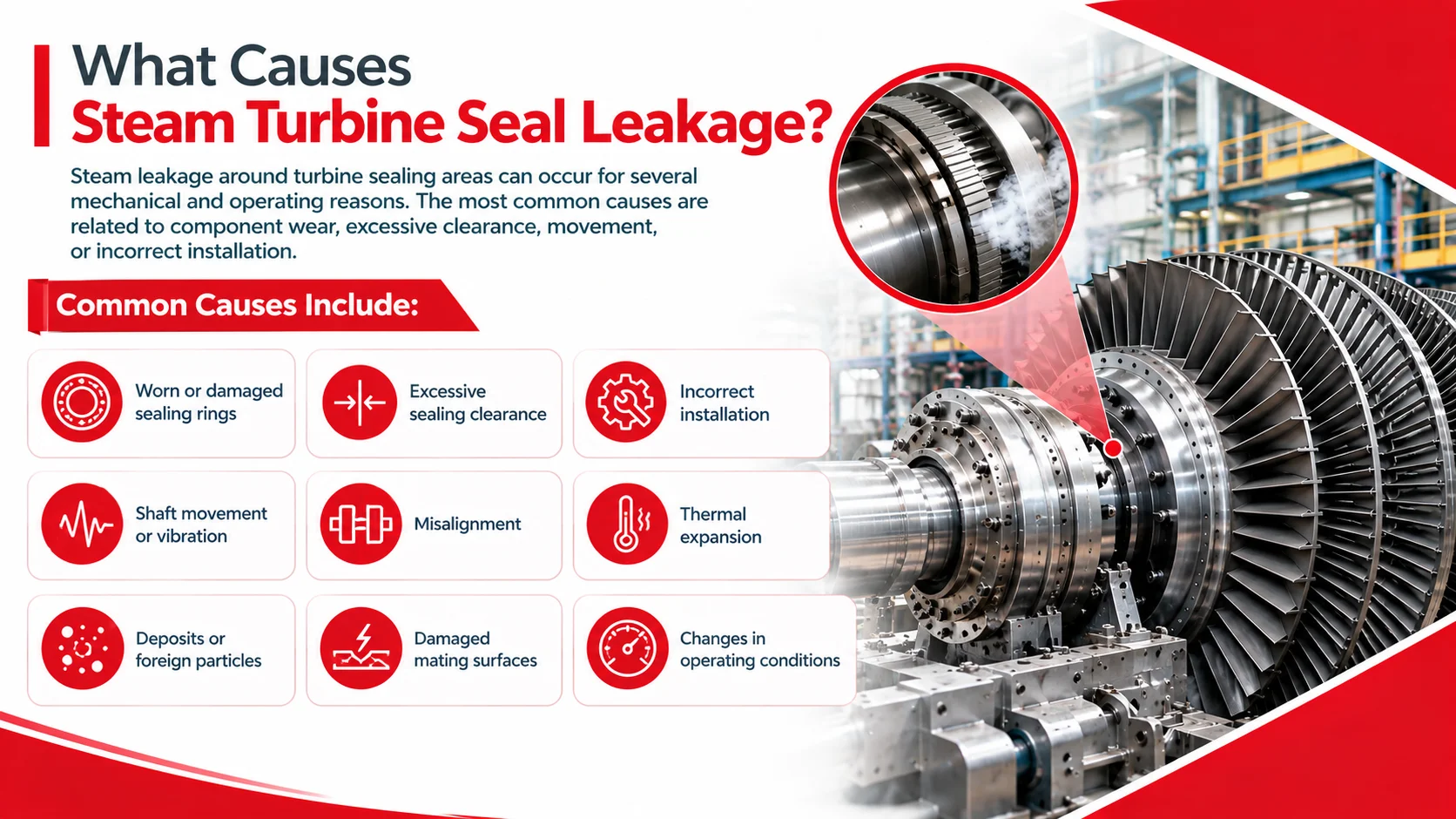 Carbon Segment Rings for Steam Turbine Sealing